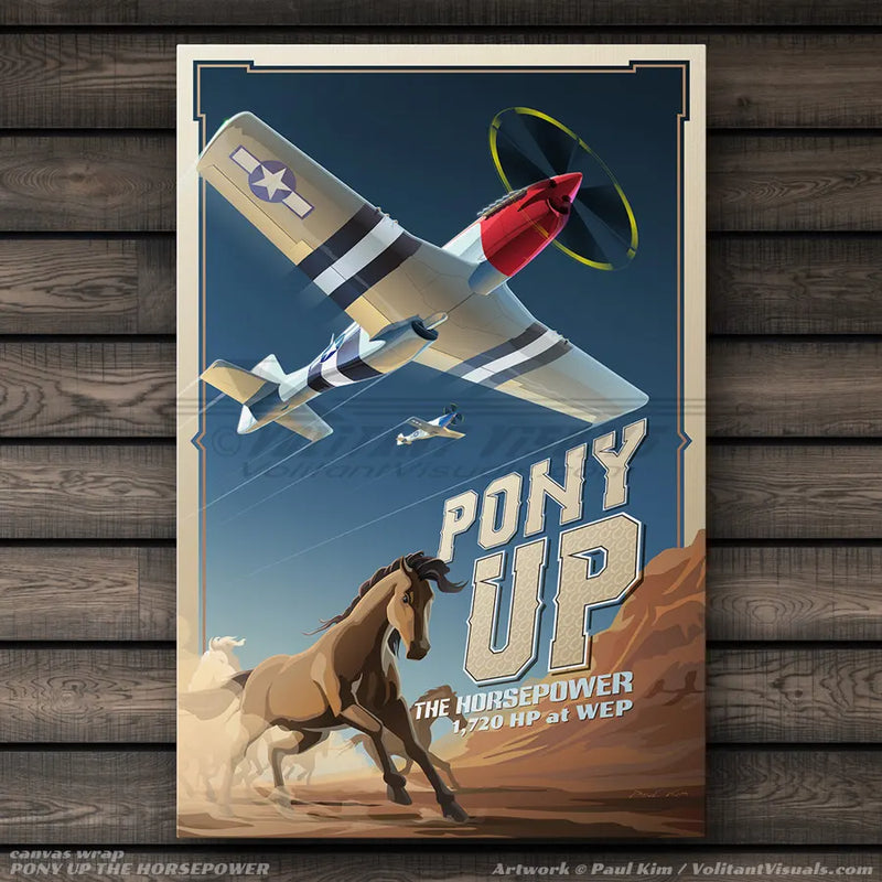 PONY UP - P-51 Mustang